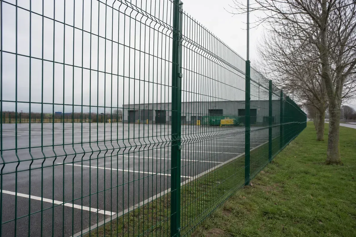 Commercial fencing installed at a Rochdale business premises