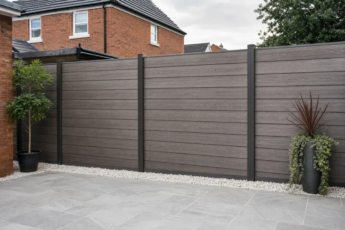 Low maintenance composite fencing in Rochdale